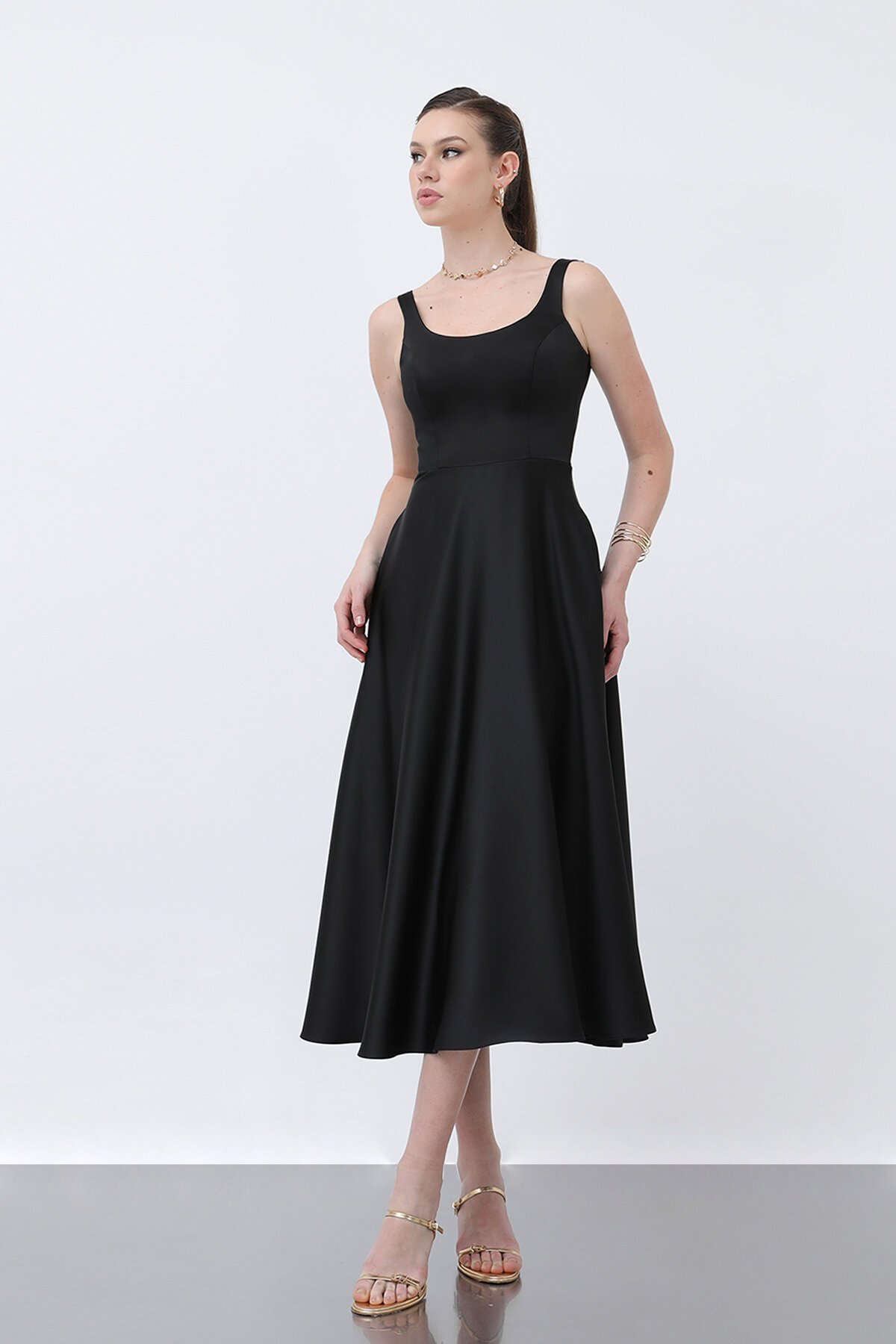 Asklı Midi Elbise - 1726