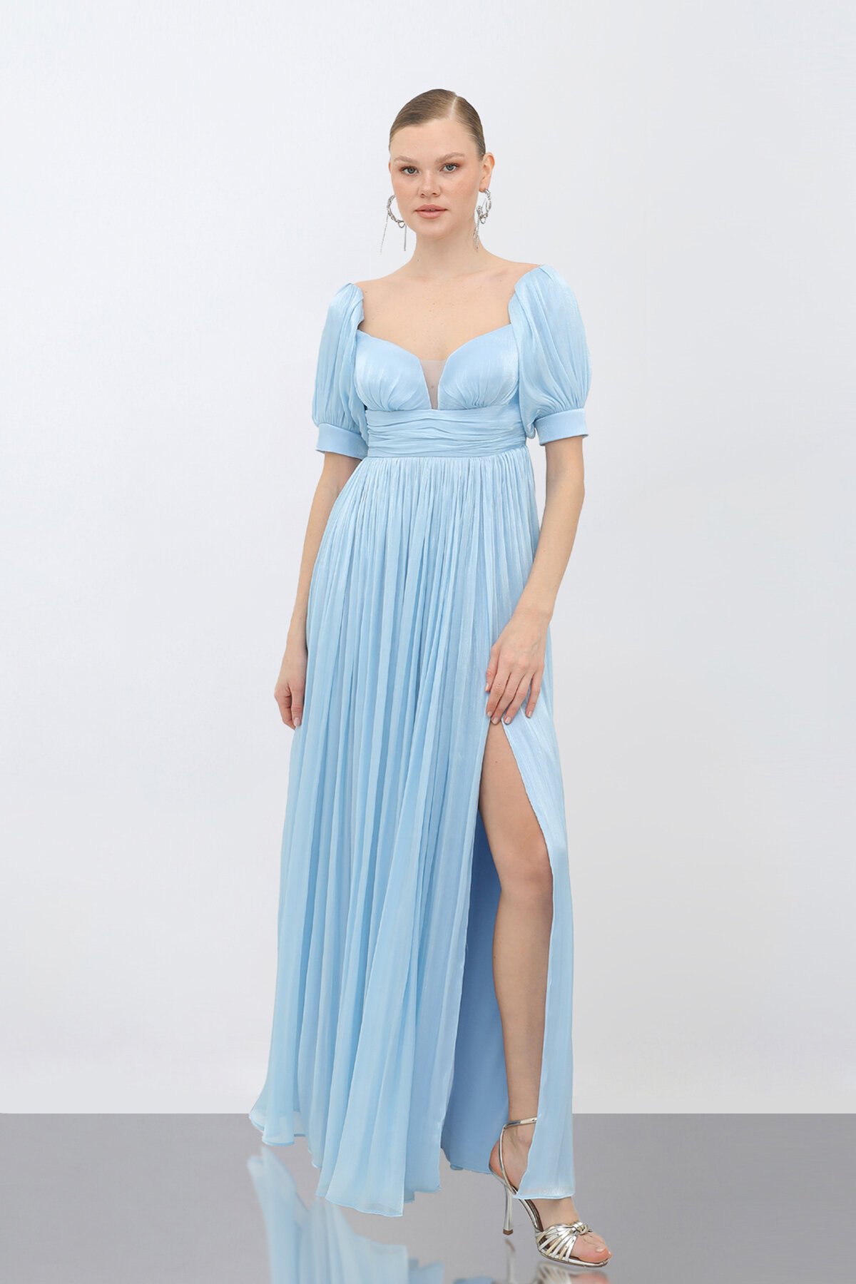 Büzgü Detaylı Elbise - 1734