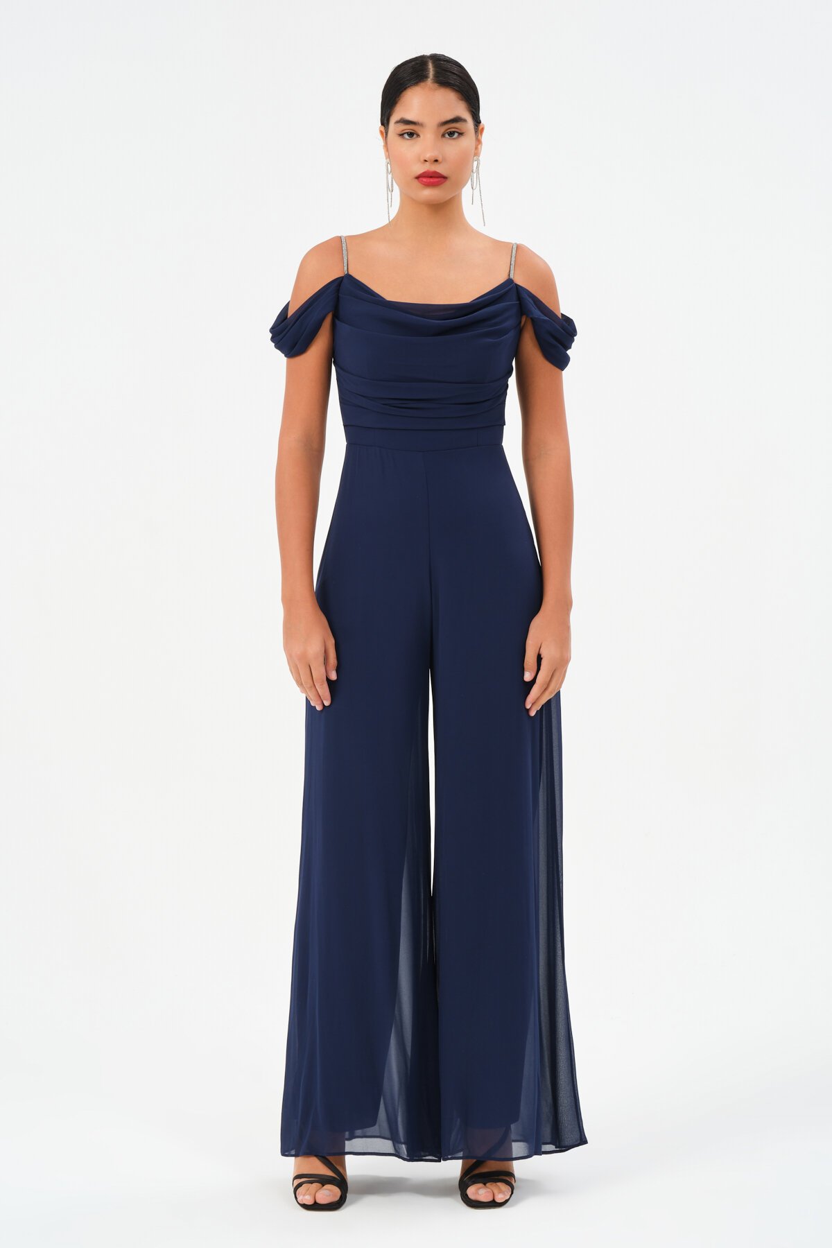 Düşük Omuzlu Askılı Tulum - 1458