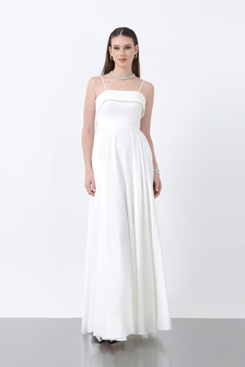 Askılı Uzun Elbise - 1865