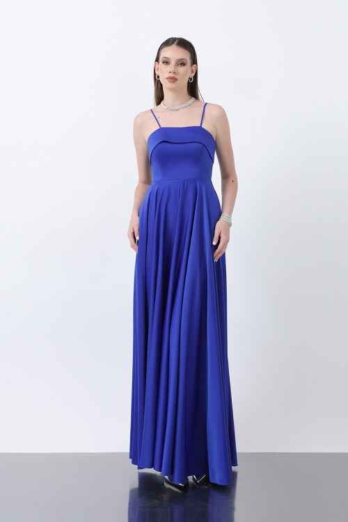 Askılı Uzun Elbise - 1865