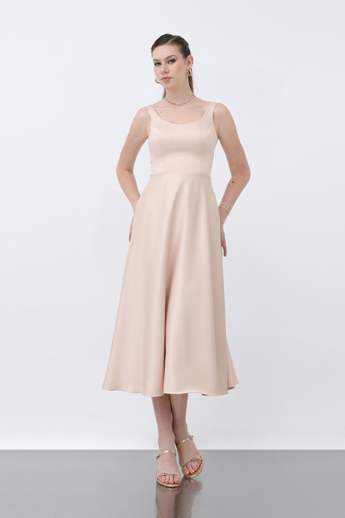 Asklı Midi Elbise - 1726