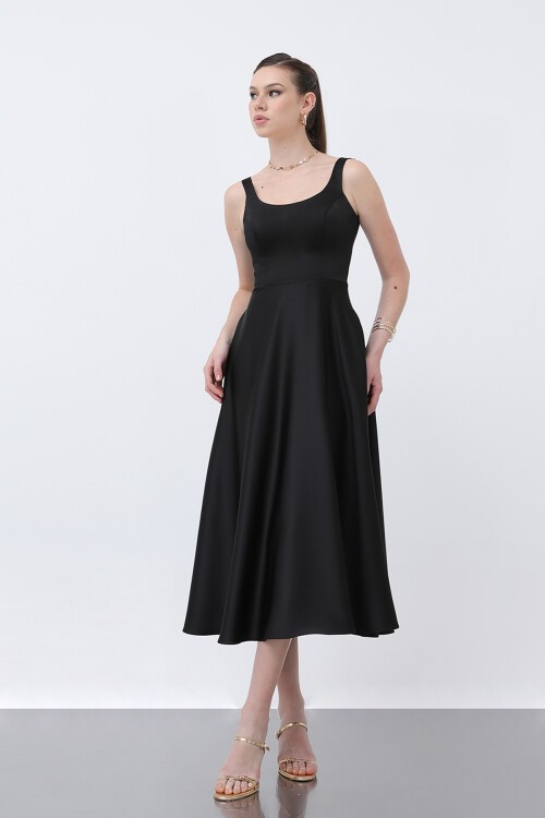 Asklı Midi Elbise - 1726