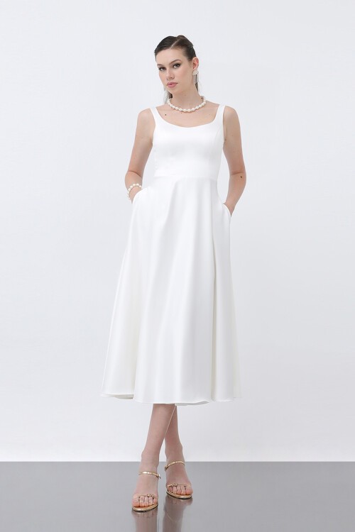 Asklı Midi Elbise - 1726