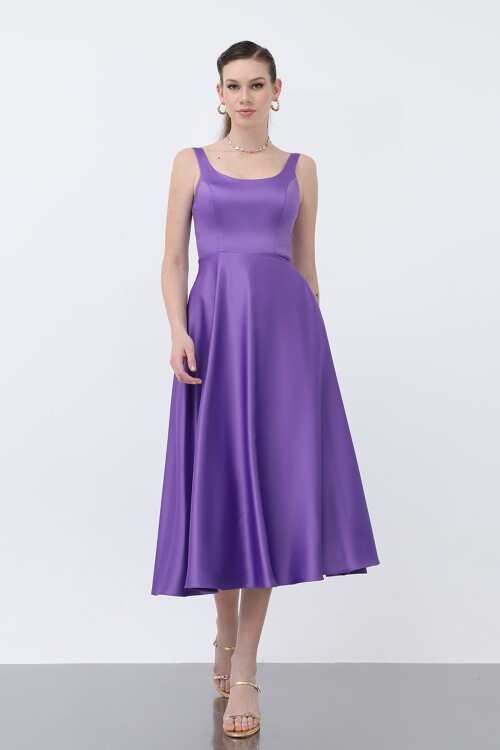 Asklı Midi Elbise - 1726