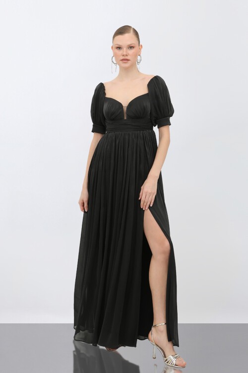 Büzgü Detaylı Elbise - 1734