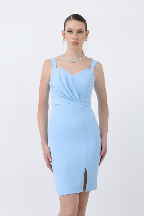 Drapeli Mini Kalem Elbise - 1659