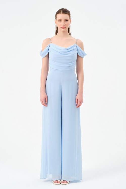 Düşük Omuzlu Askılı Tulum - 1458