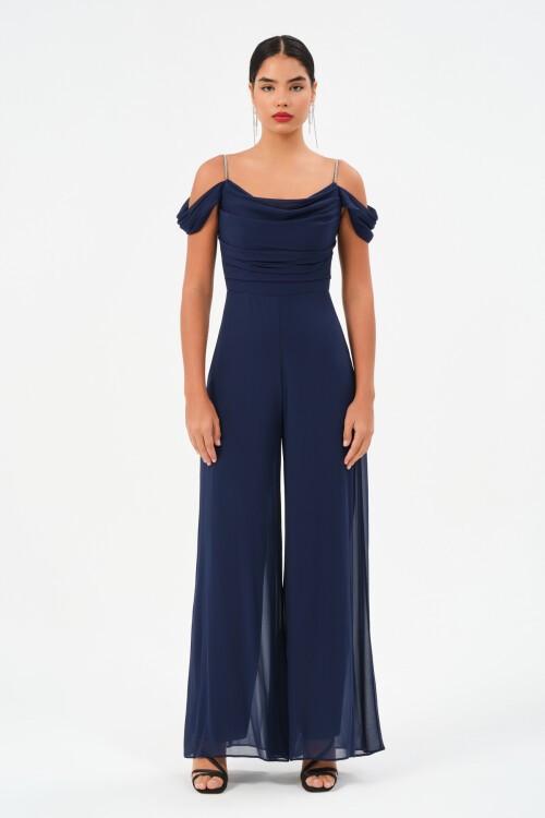 Düşük Omuzlu Askılı Tulum - 1458