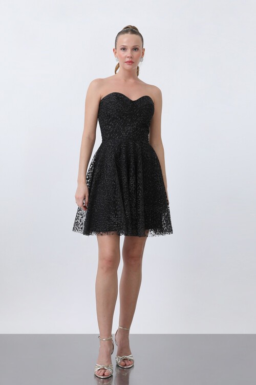 Straplez Mini Elbise - 1735