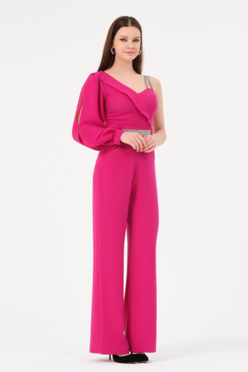 Tek Kollu Taş Askılı Tulum - 1456