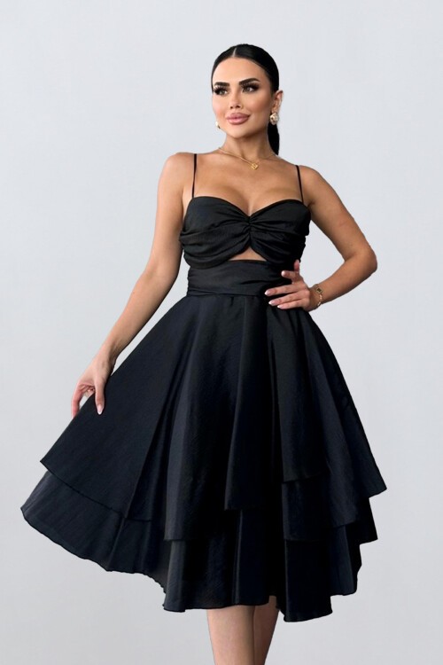 Askılı Midi Elbise - 1711