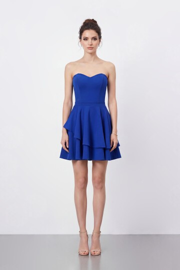 Straplez Kat Kat Mini Abiye - 2079